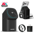 3-in-1 Magnetic Wireless Charging Station for Phone Watch & Earbuds