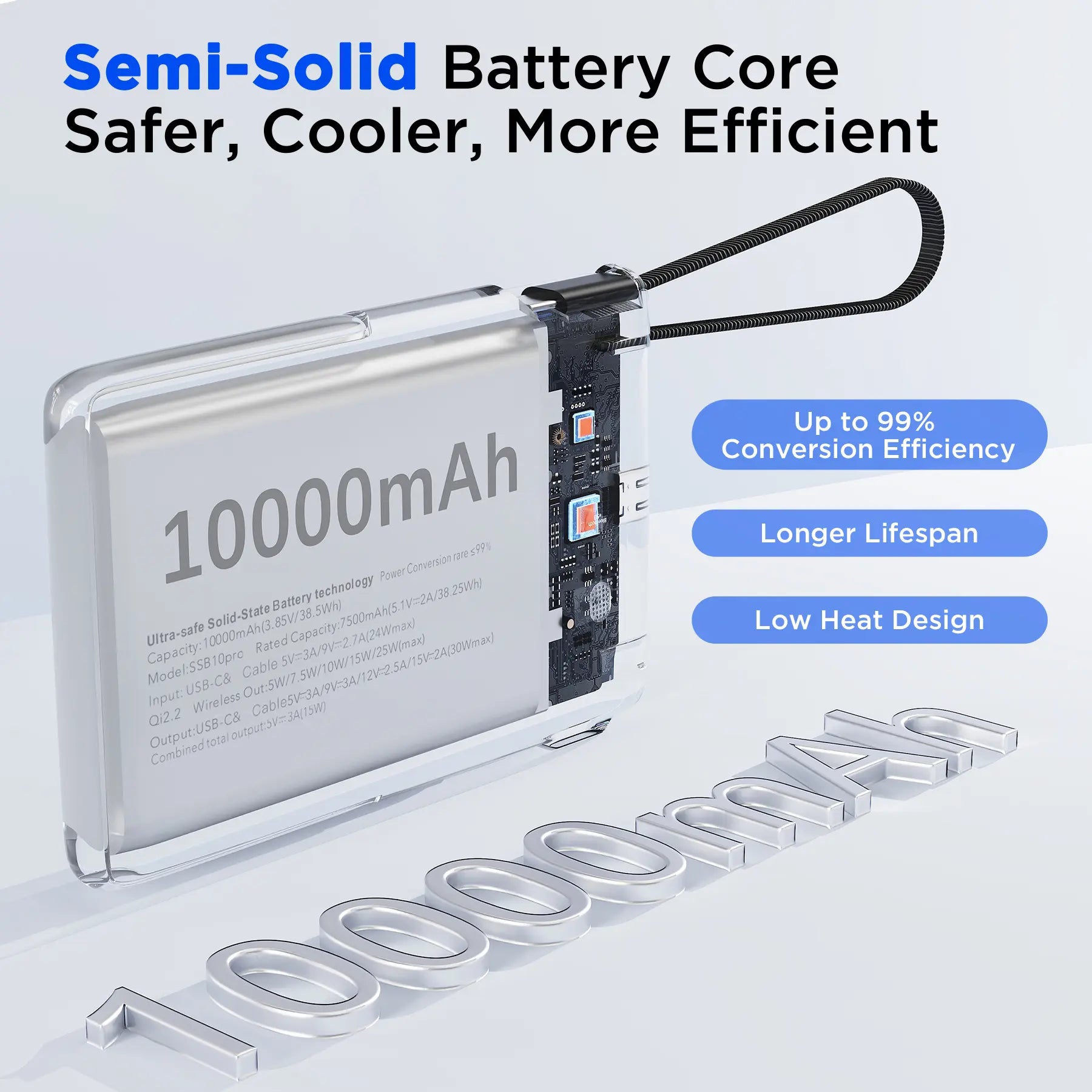 3 In 1 Wireless Power Bank Portable Fast Charger 25W PD 30W