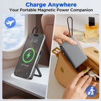 3 In 1 Wireless Power Bank Portable Fast Charger 25W PD 30W