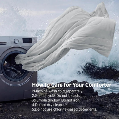 Cooling Comforter Ultra Soft Breathable Summer Blanket for Hot Sleepers