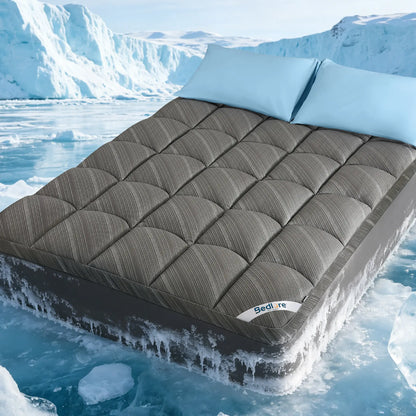 Cooling Silver Infused Mattress Topper Waterproof Breathable Mattress Pad