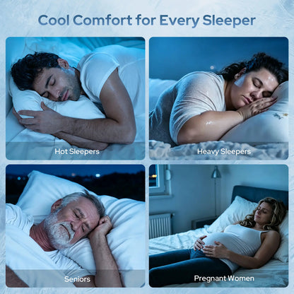 Cooling Silver Infused Mattress Topper Waterproof Breathable Mattress Pad