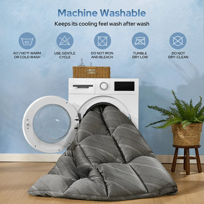 Cooling Silver Infused Mattress Topper Waterproof Breathable Mattress Pad
