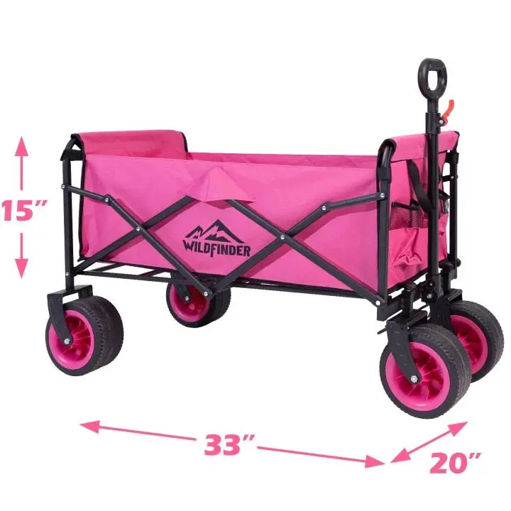 330lbs Heavy Duty Folding Wagon Cart Lightweight Utility Wagon with Wheels